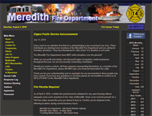 Tablet Screenshot of meredithfire.org